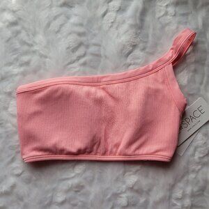 L*Space Bikini Top Women's Small Swim Axel Pink One Shoulder Swimwear NWT